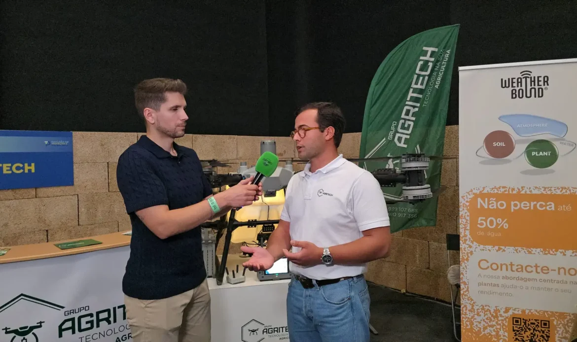 Stand da Agritech na Ovibeja 2026 com soluções de agricultura de precisão e drones agrícolas